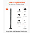 VEVRO Cable Railing Post 42x1x2 Inch with L-Shaped Holes 1JZLGZXHS10607YXO001V0