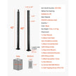 VEVRO Cable Railing Post 42x1x2 Inch with L-Shaped Holes 1JZLGZXHS10607YXO001V0