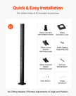 VEVRO Cable Railing Post 42x2x2 Inch with L-Shaped Holes 1JZLGZXHS1065S1EW001V0