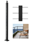 VEVOR Cable Railing Post 42x2x2 Inch Pre-Drilled Post 1JZLGZXHS106AWJO6001V0