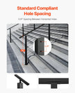 VEVOR Cable Railing Post 36x2x2 In with 30° Angled Holes 1JZLGZXHS914YIVIS001V0
