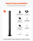 VEVRO Cable Railing Post 36x2x2 Inch with L-Shaped Holes 1JZLGZXHS914ZPBNY001V0