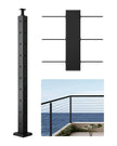 VEVRO Cable Railing Post 36x2x2 Inch with L-Shaped Holes 1JZLGZXHS914ZPBNY001V0