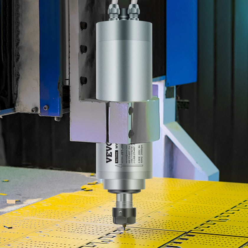 VEVOR Spindle Motor 2.2KW Water Cooled CNC Spindle Motor 2HP ER20 CNC Milling Motor 8000-24000 R/min for PCB Milling Machine