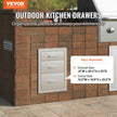 BBQ Island/ Outdoor Kitchen Triple Drawers 20.25