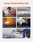VEVOR Electric Pressure Washer Max 4200 PSI 2.8 GPM with Nozzles & Foam Cannon