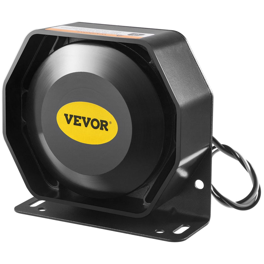 VEVOR Siren Bundle 8 Tones Emergency Warning Siren, 200W, with PA Speaker MIC System Vehicle Siren Box Fit for Police, Ambulance, Fire Fighting and Engineer Vehicles
