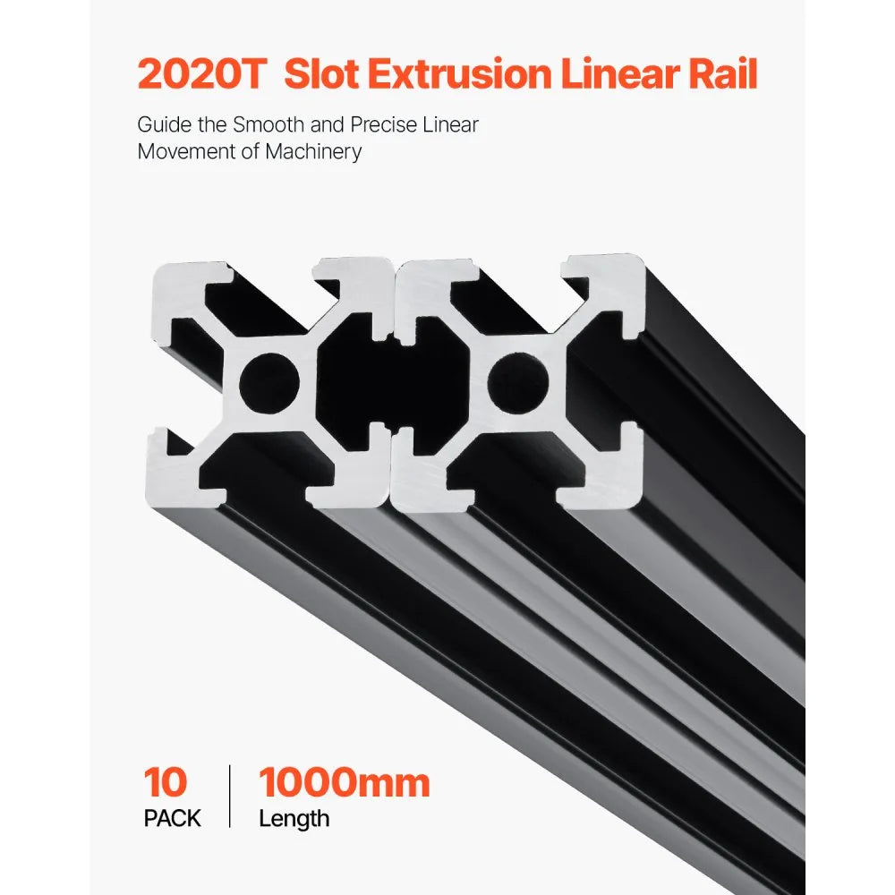 VEVOR 10PCS 2020 Aluminum Extrusion Profile 39.4