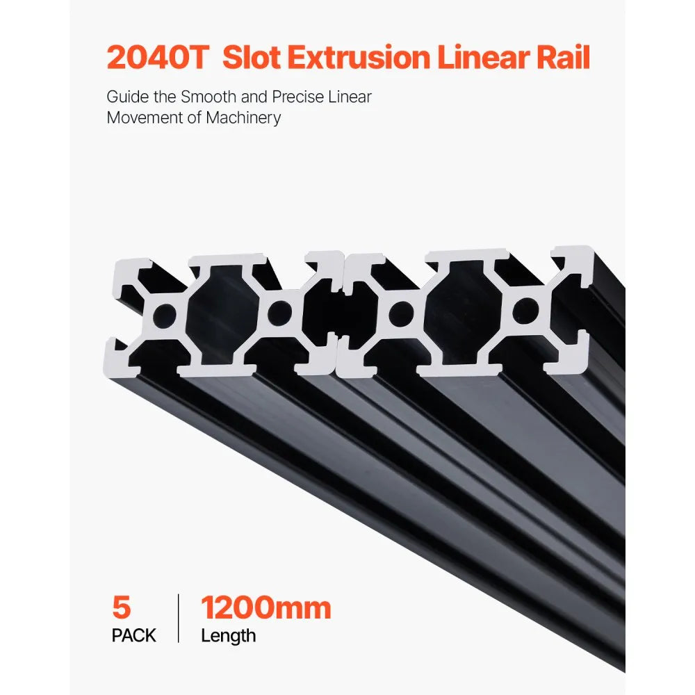 VEVOR 5PCS 2040 Aluminum Extrusion Profile 47.2