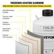 20L Liquid Nitrogen Storage Tank Static Cryogenic Container with 6 Canisters