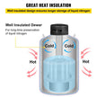20L Liquid Nitrogen Storage Tank Static Cryogenic Container with 6 Canisters