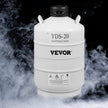 10L Liquid Nitrogen Storage Tank Static Cryogenic Container with 6 Canisters