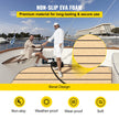 VEVOR Boat Decking Sheet 6MM Thick Non-Skid EVA Foam Faux Teak Decking Self-Adhesive Marine Yacht RV Swimming Pool Garden Boat Flooring Sheet 90.5