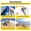 VEVOR Boat Decking Sheet 6MM Thick Non-Skid EVA Foam Faux Teak Decking Self-Adhesive Marine Yacht RV Swimming Pool Garden Boat Flooring Sheet 90.5