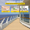 VEVOR Boat Decking Sheet 6MM Thick Non-Skid EVA Foam Faux Teak Decking Self-Adhesive Marine Yacht RV Swimming Pool Garden Boat Flooring Sheet 90.5