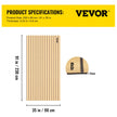 VEVOR Boat Decking Sheet 6MM Thick Non-Skid EVA Foam Faux Teak Decking Self-Adhesive Marine Yacht RV Swimming Pool Garden Boat Flooring Sheet 90.5