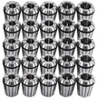 VEVOR 25 Pcs Collet Set ER32 Collet Chuck 1/16 inch-3/4 inch Holder Spring Collet Set for CNC Engraving Machine & Milling Lathe Tool (ER32)