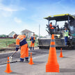 VEVOR Safety Cones, 4 Pack 28 inch Collapsible Traffic Cones, Construction Cones with Reflective Collars, Wide Base and A Storage Bag, for Traffic Control, Driving Training, Parking Lots