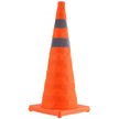 VEVOR Safety Cones, 4 Pack 28 inch Collapsible Traffic Cones, Construction Cones with Reflective Collars, Wide Base and A Storage Bag, for Traffic Control, Driving Training, Parking Lots