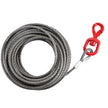 VEVOR Winch Cable 4400 lbs Capacity, Winch Wire Cable 50 Ft Length, Steel Cable Wire Rope with Self-locking Swivel Hook, 3/8 Inch Steel Core Winch Cable with Hook, for Truck Towing Lifting Pulling