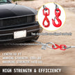 VEVOR Winch Cable 4400 lbs Capacity, Winch Wire Cable 50 Ft Length, Steel Cable Wire Rope with Self-locking Swivel Hook, 3/8 Inch Steel Core Winch Cable with Hook, for Truck Towing Lifting Pulling