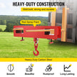 VEVOR Forklift Lifting Hook, 4400lbs Capacity Forklift Lifting Hoist, Red Forklift Mobile Crane with Swivel Hook and Two Large T-Screws, Hook Forklift Lifting Hoist, Fork Lifting Attachment