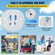 VEVOR 2PCS Inflatable Bumper Ball 4 FT / 1.2M Diameter, Bubble Soccer Ball, Blow It Up in 5 Min, Inflatable Zorb Ball for Adults or Children (4 FT, Transparent)