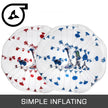 VEVOR 2PCS Inflatable Bumper Ball 5 FT / 1.5M Diameter, Bubble Soccer Ball, Blow It Up in 5 Min, Inflatable Zorb Ball for Adults or Children (5 FT, Red & Blue Dot)