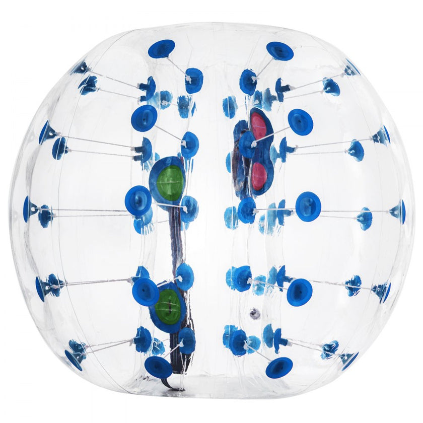 VEVOR 2PCS Inflatable Bumper Ball 5 FT / 1.5M Diameter, Bubble Soccer Ball, Blow It Up in 5 Min, Inflatable Zorb Ball for Adults or Children (5 FT, Red & Blue Dot)