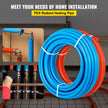 Pex Pipe 2 Rolls 1/2 inch 100 feet Plumbing Water Supply Tubing Tube Tool New