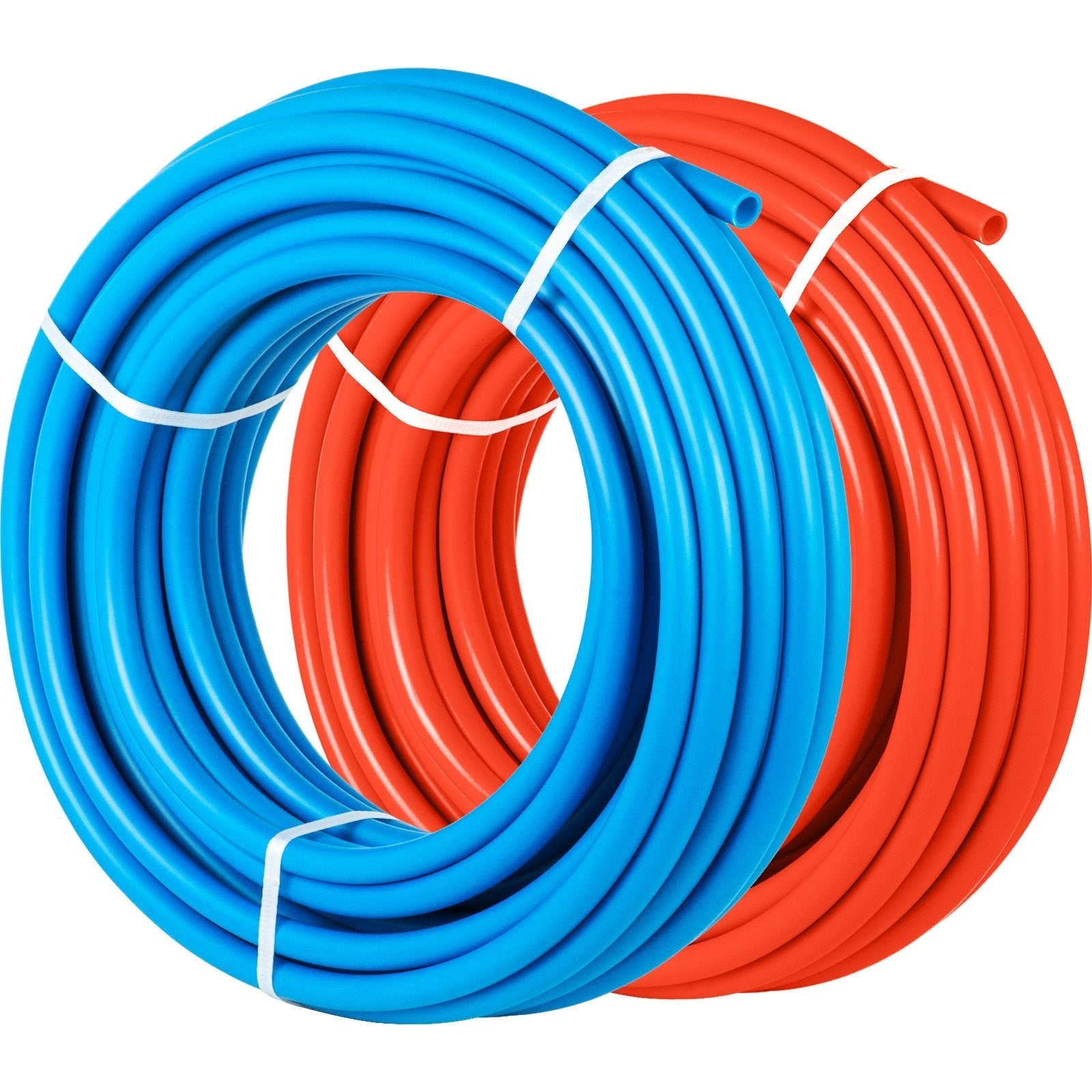 VEVOR PEX Tubing Oxygen Barrier - 2 Rolls of 1/2 Inch X 300 Feet Tube Coil - EVOH PEX-B Pipe for Residential Commercial Radiant Floor Heating Pex Pipe (1/2