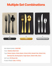 VEVOR 65-Piece Silverware Set Stainless Steel Cutlery Flatware Utensils for 12