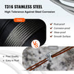 VEVOR Stainless Steel Cable Railing 1/8 Inch, Wire Rope 500 Feet 7x7, Braided Aircraft Cable Strands Construction for Deck,Rail,Balusters,Stair,Handrail,Porch,Fence