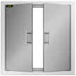 VEVOR 31 Inch BBQ Access Door 304 Stainless Steel BBQ Island 31W x 31H Inchs Double Door with Paper Towel Holder for Outdoor Kitchen
