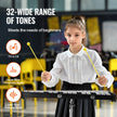 VEVOR 32 Note Glockenspiel Xylophone Bell Kit, Professional Percussion Instrument Set with Mallets, Drum Sticks, Music Stand, Adjustable Stand and Carrying Bag for Students & Adults