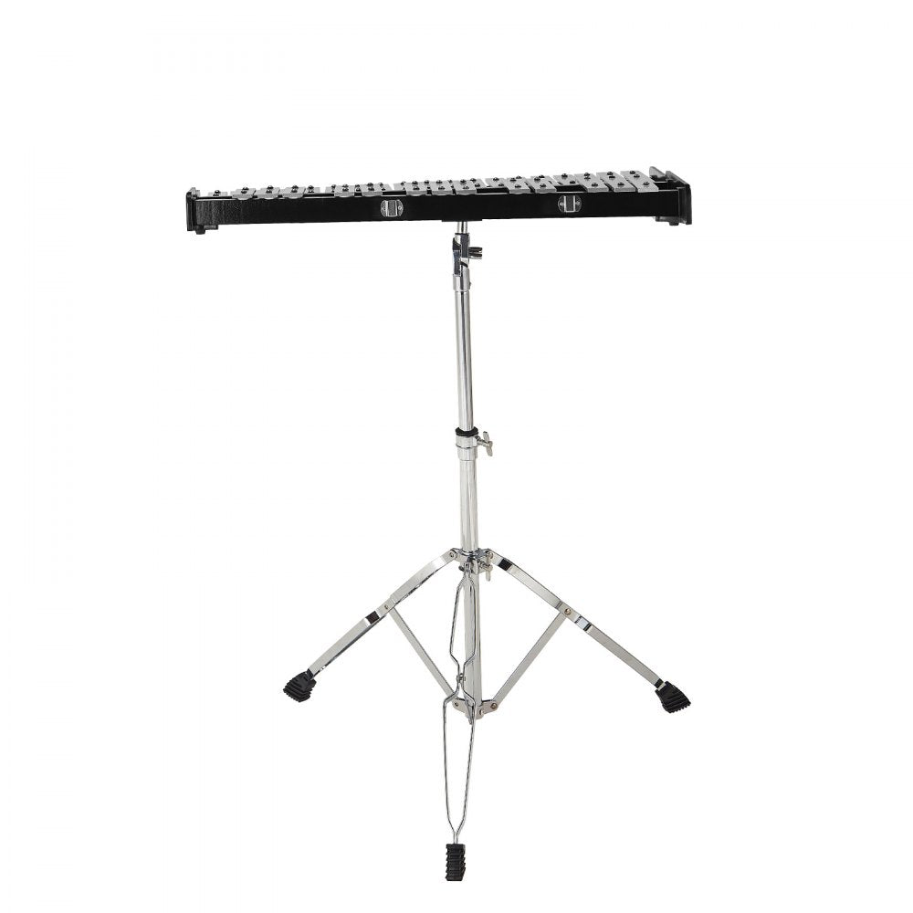 VEVOR 32 Note Glockenspiel Xylophone Bell Kit, Professional Percussion Instrument Set with Mallets, Drum Sticks, Music Stand, Adjustable Stand and Carrying Bag for Students & Adults
