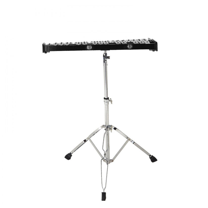 VEVOR 32 Note Glockenspiel Xylophone Bell Kit, Professional Percussion Instrument Set with Mallets, Drum Sticks, Music Stand, Adjustable Stand and Carrying Bag for Students & Adults
