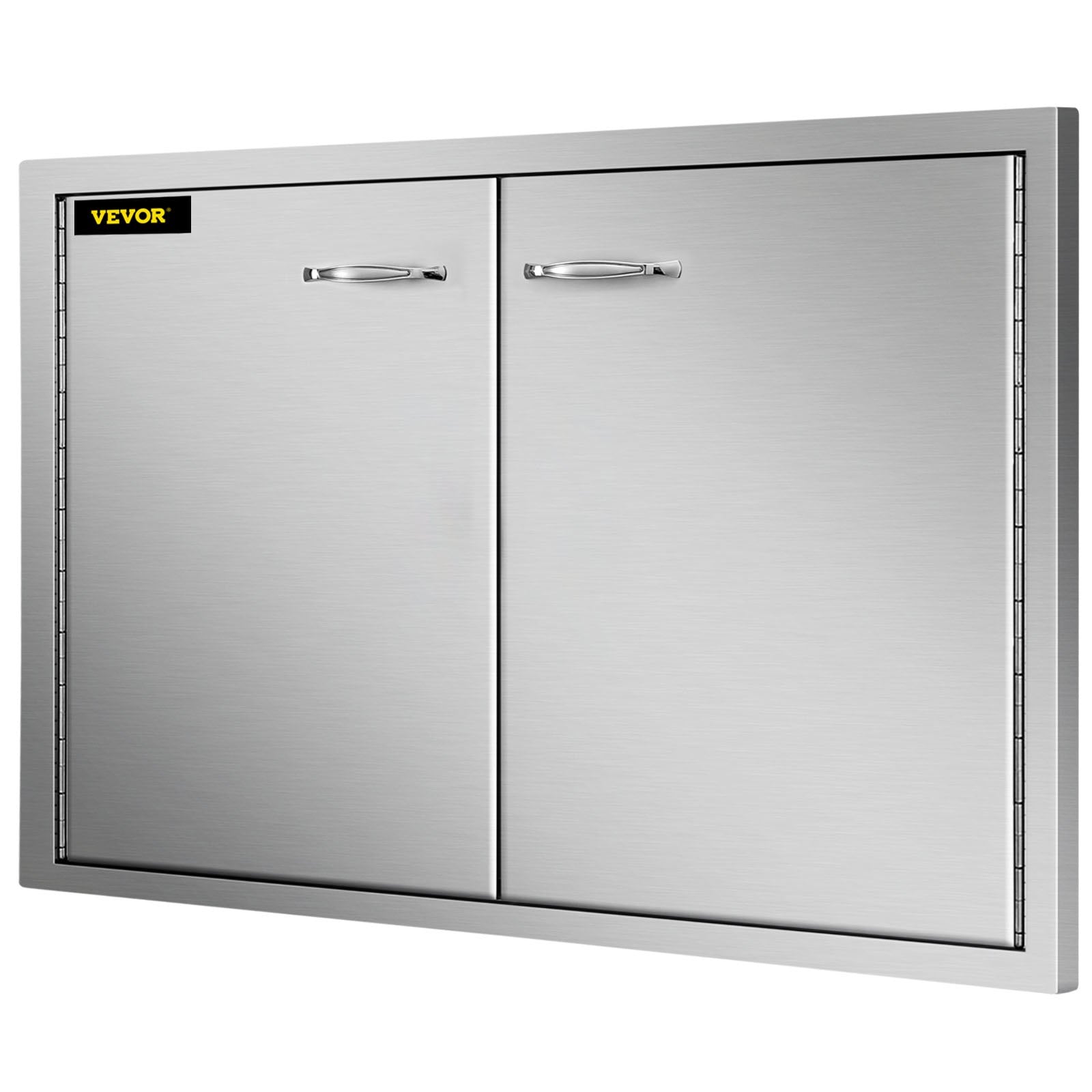VEVOR BBQ Access Door 33W x 22H Inch, Double BBQ Door Stainless Steel, Outdoor Kitchen Doors for BBQ Island, Grilling Station, Outside Cabinet