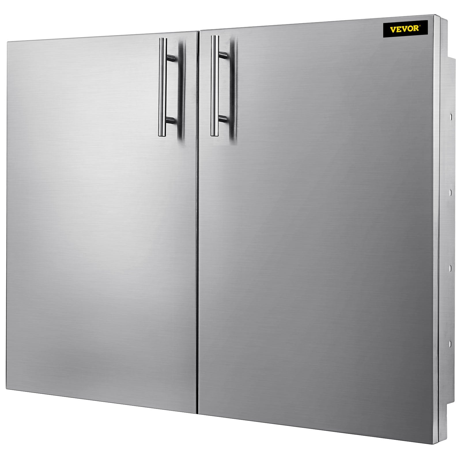 VEVOR BBQ Access Double Door 36W x 23H Inch BBQ Door Stainless Steel with Storage Outdoor Kitchen Doors for Commercial BBQ Island