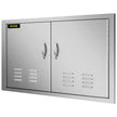 36”x21” Vented Double Access Door Double Island Outdoor Kitchen Ventilation