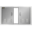 36”x21” Vented Double Access Door Double Island Outdoor Kitchen Ventilation