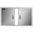 VEVOR BBQ Access Door 39W x 26H Inch, Double BBQ Door Stainless Steel, Outdoor Kitchen Doors for BBQ Island, Grill Station, Outside Cabinet
