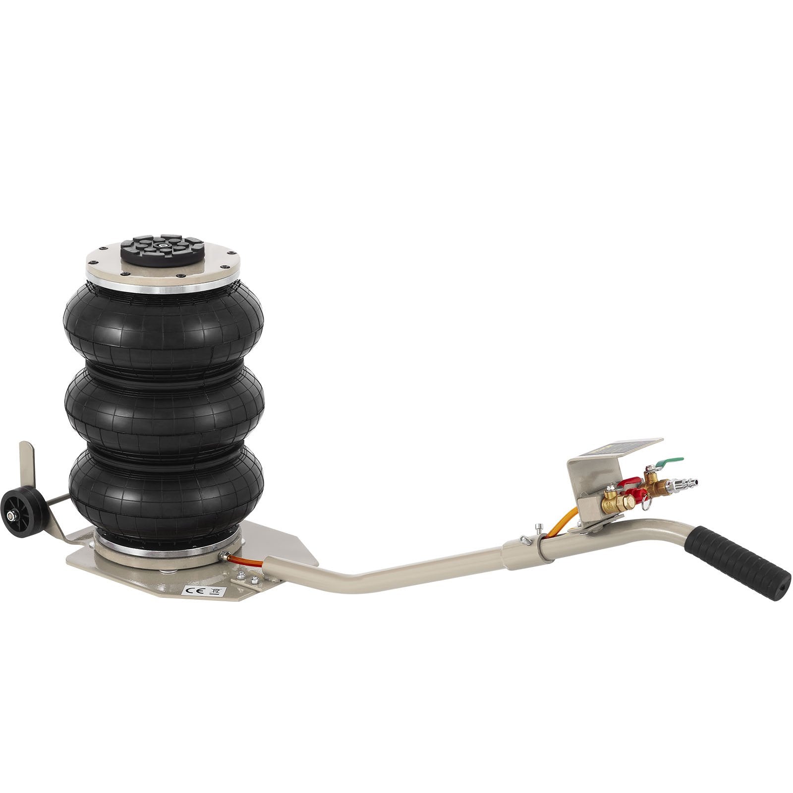 VEVOR Pneumatic Jack, 3 Ton/6600 LBS Air Bag Jack, Triple Bag Air Jack for Vehicle, Extremely Fast Lifting Action, Max Height 15.75\