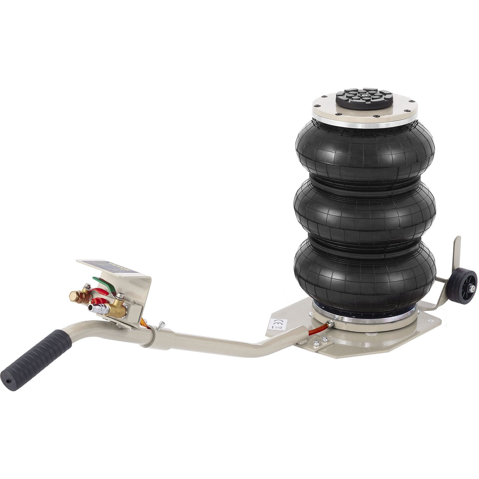 VEVOR Pneumatic Jack, 3 Ton/6600 LBS Air Bag Jack, Triple Bag Air Jack for Vehicle, Extremely Fast Lifting Action, Max Height 15.75\