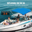 VEVOR 3 Bow Bimini Top Boat Cover, 900D Polyester Canopy with 1