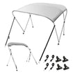 VEVOR 3 Bow Bimini Top Boat Cover, 900D Polyester Canopy with 1