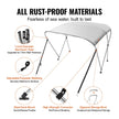 VEVOR 3 Bow Bimini Top Boat Cover, 900D Polyester Canopy with 1