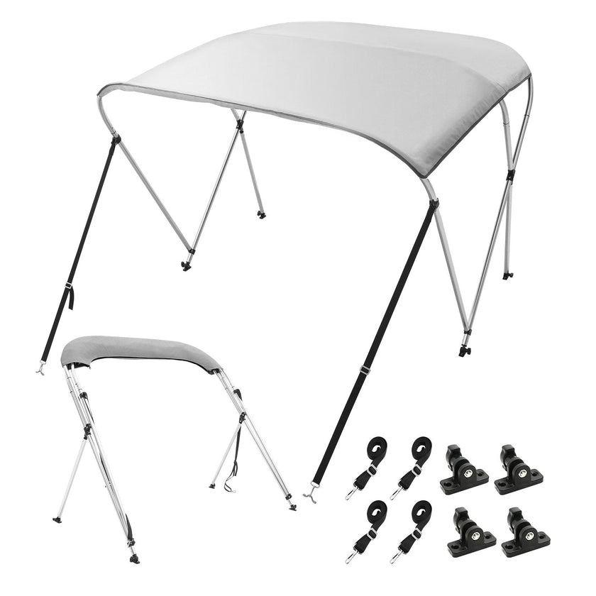 VEVOR 3 Bow Bimini Top Boat Cover, 900D Polyester Canopy with 1