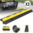 VEVOR Cable Protector Car Dual Channel Rubber Channel Cable Protector Capacity 11000lbs Cable Hose Protector 3 Pack (3 Pack)
