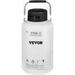 VEVOR 3L Liquid Nitrogen Container Aluminum Alloy Liquid Nitrogen Tank Static Cryogenic Container Liquid Nitrogen Container with 6 Canisters and Carry Bag